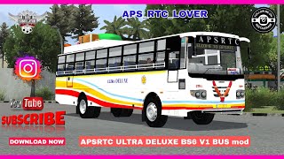 grand releasing apsrtc ultra deluxe bs6 V1 bus md  BUS SIMULATOR INDONESIA BUSSID!!