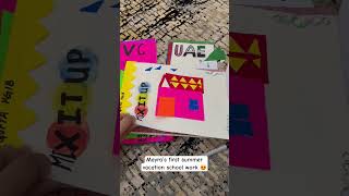 Mayra’s first summer vacation school work #music #love #family #trending #uae #india #viralvideo