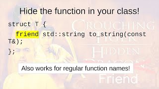 Lightning Talk: Crouching Dragon, Hidden Friend: What is C++ idiom Hidden Friend? - Peter Bindels