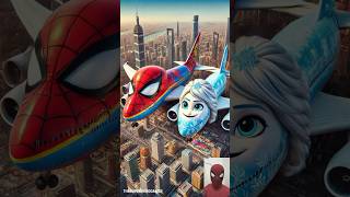 ❤️ Evolution of Spiderman : Giant Plane Frozen Elsa 🥰 Marvel DC ✅ #shorts #spiderman #marvel