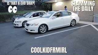 Doing hoodrat things with my hoodrat friends + SLAMMING the daily?! - GS350 BC Coilover Install