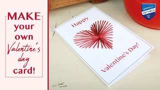 DIY • Valentine's Day Card with yarn