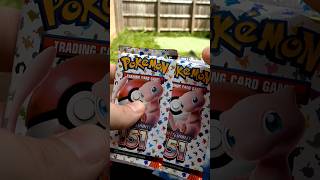 2 packs of 151 pokemon booster packs. #151 #pokemon #boosterpack #pokemoncards #pokémon