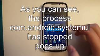 How to fix "The process com.android.systemui has stopped"