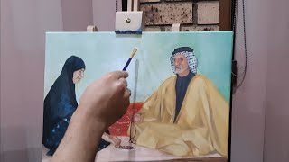 رسمي بالوان الزيت على الكانفس