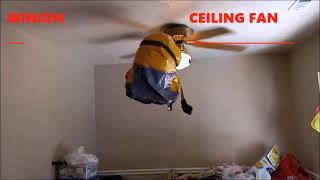 Minion VS Ceiling Fan EPIC battle! Who will win? #Minions #CeilingFan #Fight #StreetFighter #Balloon