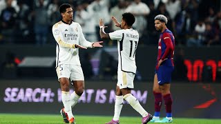 ريال مدريد لايرحم برشلونة في آخر 3 مواجهة هاترك فينيسوس جونيور وأهداف جود بيلينجهام الرائعه