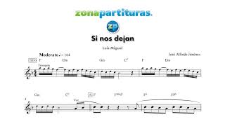 Partitura "Si nos dejan"