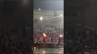 ganga Aarti #hari ki podi #haridwar #ganga #shorts