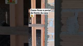 Portal de madeira 1,50 largura 2,18 altura. #construção #ferramentas #pedreiro #viral #shorts