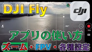 【DJI MINI2】DJI Flyアプリの使い方（ズーム方法・各種設定・FPVモード・GPS・映像伝送など）