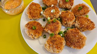 Red Salmon and Rice Patties