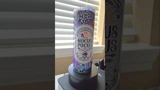 Sublimated 20 oz slim tumbler fall idea #hocuspocus #fall #halloween #sublimationideas