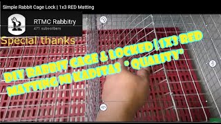 Simple Rabbit Cage Lock | 1x3 RED Matting