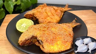 Pomfret Rava Fry | एक बार इस तारीख से मछली बना ली तो बार बार बनाएंगे | Crispy Fish Fry Recipe|