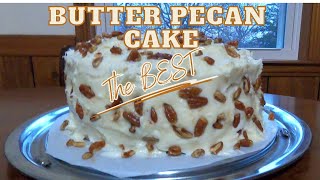 The BEST Butter Pecan CAKE Recipe // #holiday #dessert #DeliciousDesserts23 @jamiescountryliving