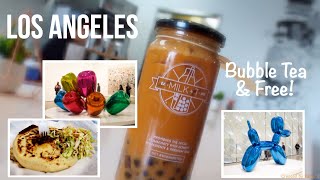 LA Last Day: Pupusas, Bubble Tea, and Free sights to See!