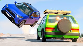 Cliff Drops Car Crashes 😂 #33 - BeamNG Drive | CRASHdriven