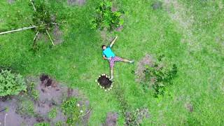 Voando no sítio com drone DJI Mavic Air