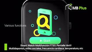 Smart Watch Multifunción FT50