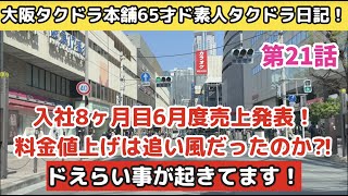 6月度売り上げ発表！運賃値上げでドえらい事が起きてます！