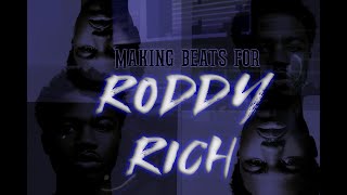 Making beats for Roddy Ricch