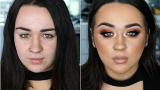 Client Makeup Tutorial ♡ Copper Eyes, Bronze Skin & Nude Lip