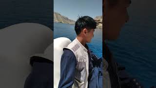 boys enjoy from sightseeing IN the Afghanistan national park Band e Amir Bamian