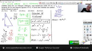 MABA CONCURSOS  -  TANGENTE E TEOREMA DE PITÁGORAS  -  QUADRIX  -  2024  -  Com prof. Cristiano