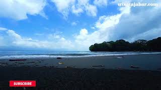 Suasana Wisata Pantai Batu Karas Pangandaran 16 November 2020