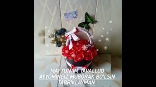 RAYA OPAJONIM QIZIZ MAFTUNAXONNI TAVALLUD AYYOMI BN CHIN QALBIMDAN TABRIKLAYMAN 🤗