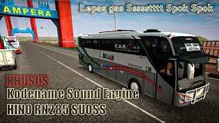 KODENAME SOUND ENGINE BUSSID V3.6.1 ⁉️ HINO RN 285 SUOS SPOK ‼ LEPAS GAS SPOK SPOK