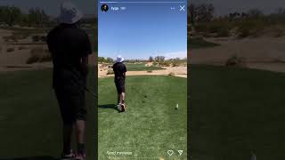 TYGA LOOKING LIKE TIGER WOODS ON THE GOLF ⛳️ COURSE | LARAPTV #tyga #pgatour #tigerwoods #laraptv