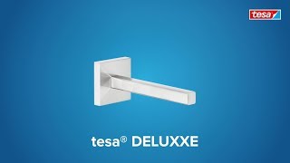 How to use the angular; chromed tesa® Deluxxe spare roll holder