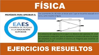 💚EAES 2021 Física VECTORES DISTANCIA Ingreso universidad EXAMEN DE ACCESO A LA EDUCACIÓN SUPERIOR