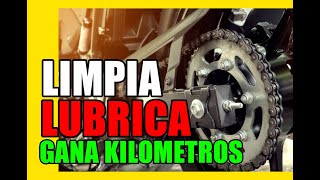 LIMPIA y LUBRICA la CADENA, GANA  MAS KILÓMETROS