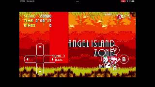 Sonic 3 air knuckles run part 1 angel island zone