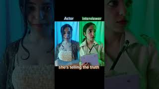 #pov the actor tested her #acting abilities by lying to the lie dittector #act #roles #movie