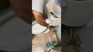 How to reset a toilet Part 2! #handyman #diy #plumbing #fixed