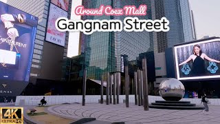 SEOUL KOREA | Explore Gangnam Street on Teheran-ro | 강남거리 저녁풍경, 테헤란로 퇴근길 걷기 | 4K WALK