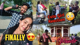 Finnally Iss Ladki ke sath mil Liya ❤️Cute Girl Reaction 😍 @Tithisworld-188