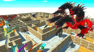 FPS AVATAR vs HYDRA FROM PARKOUR MAZE - Animal Revolt Battle Simulator