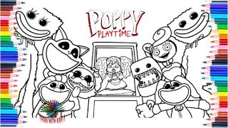 Poppy Playtime New Coloring Pages / How to Color All Bosses and Monsters [NCS MUSIC]