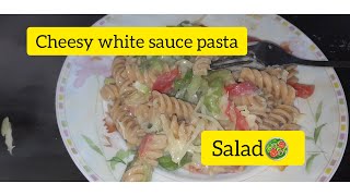 White sauce cheesy salad 🥗 | Noreen'skitchen |Pakistan |dailyvlog |summer |food