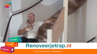 open trap renoveren met wangen