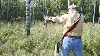 Plains short bow. 40@20. using  pinch draw on a  3d course