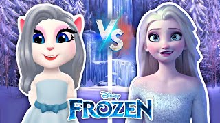 My Talking Angela 2 ❤️‍🔥|| Angela Vs Elsa ❄️|| Cosplay/ Makeover 💄