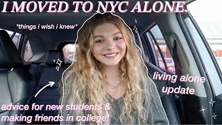 MOVING TO NYC ALONE Q&A: advice for new college students, making friends, & things i wish i knew｡⋆୨୧