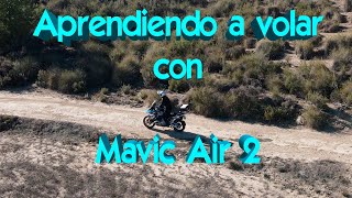 Aprendiendo a volar 3 - con Mavic Air 2 / Active Track en moto