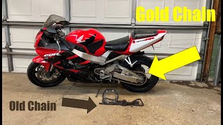 Replacing The Chain On a CBR 929!! Breaking and Riveting Tips and Tricks!